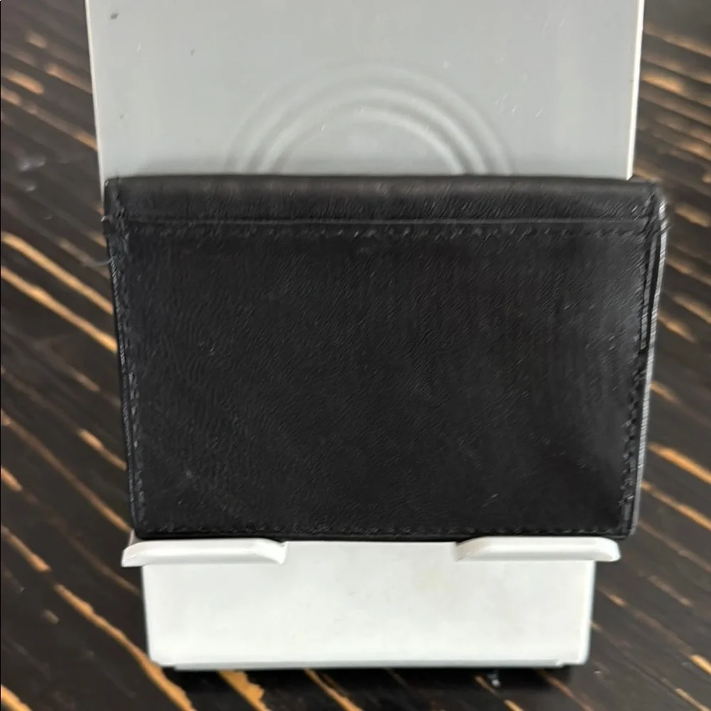Genuine Leather Men’s 4 slot/pocket Card Holder ID Pocket Wallet